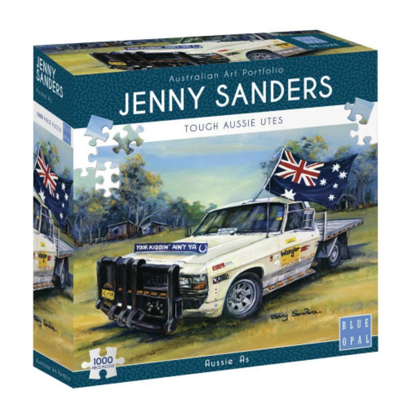 "Blue Opal 1000pc - Jenny Sanders Aussie As Puzzle"