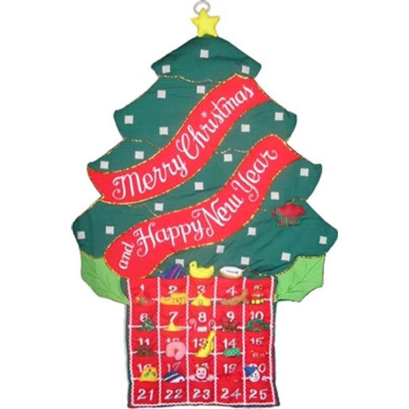 "Christmas Tree Countdown Wall Hanging"
