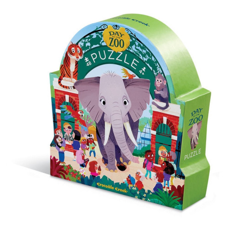 "Crocodile Creek - Day at the Zoo Puzzle 48 pc"