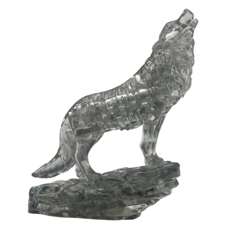 "Crystal Puzzle 3D - Black Wolf"