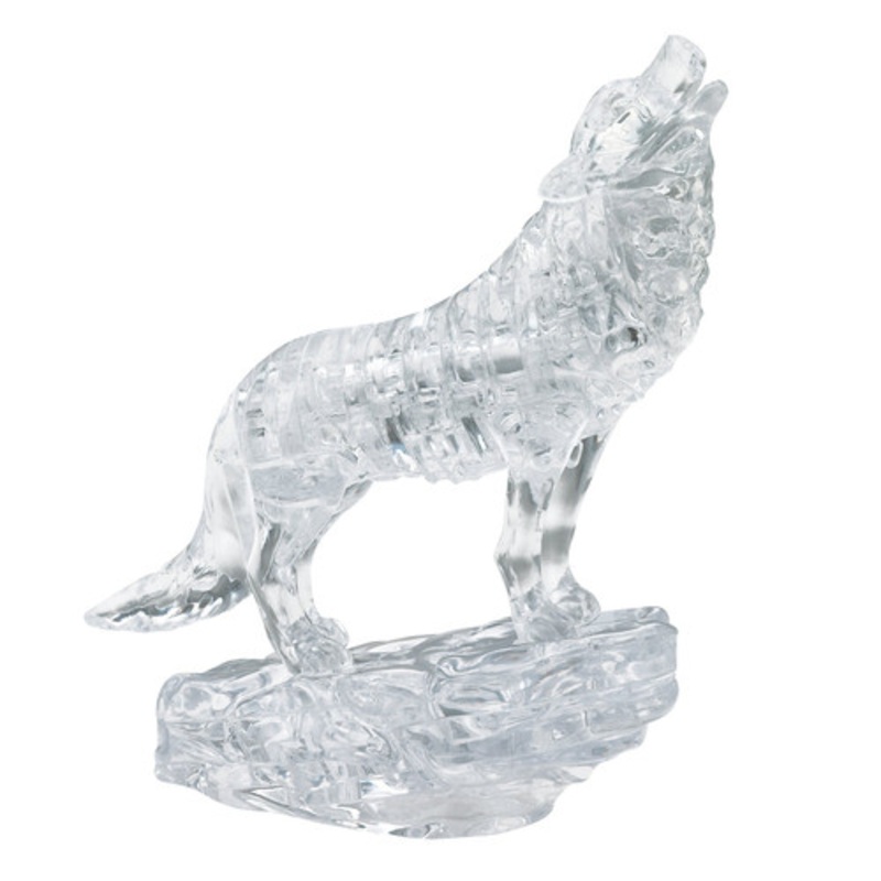 "Crystal Puzzle 3D - Clear Wolf"