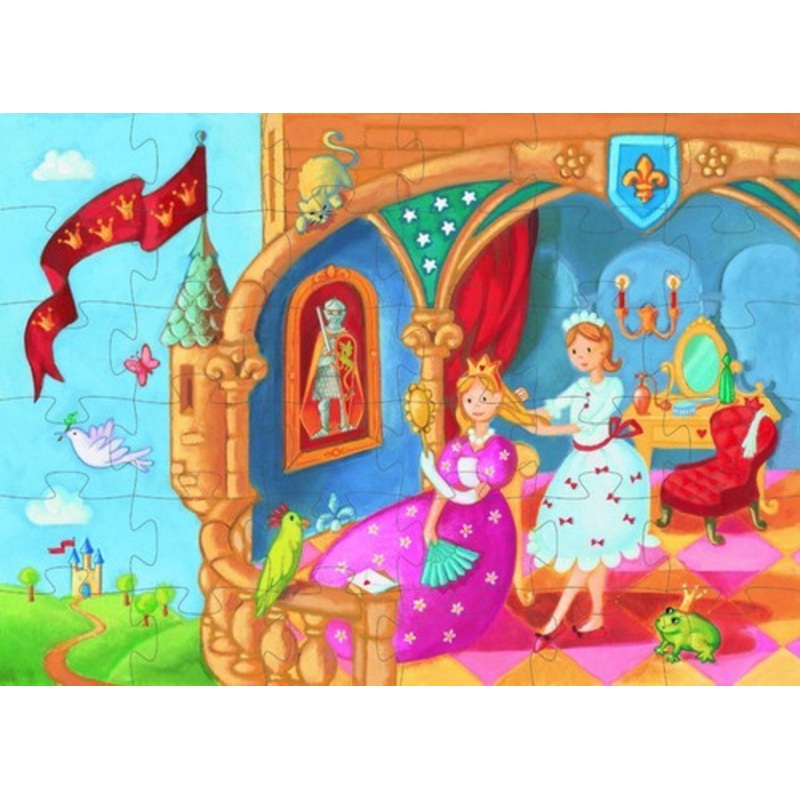 "Djeco Princess & the Frog Silhouette Puzzle 36pce"