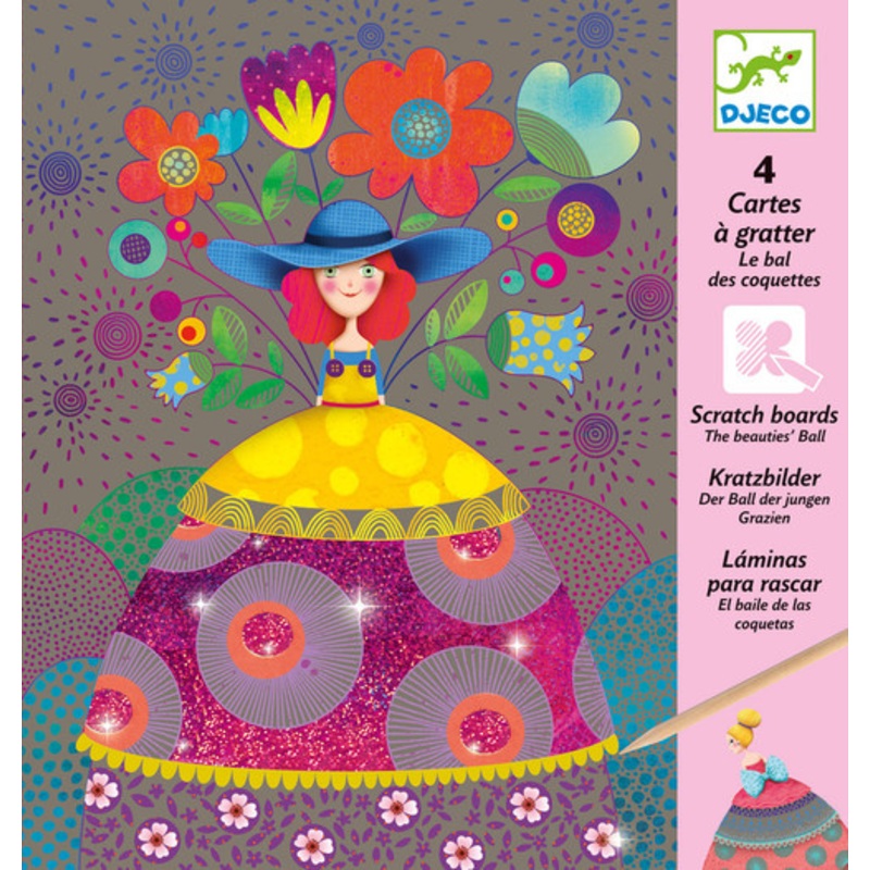 "Djeco - The Beauties' Ball Scratch Cards"