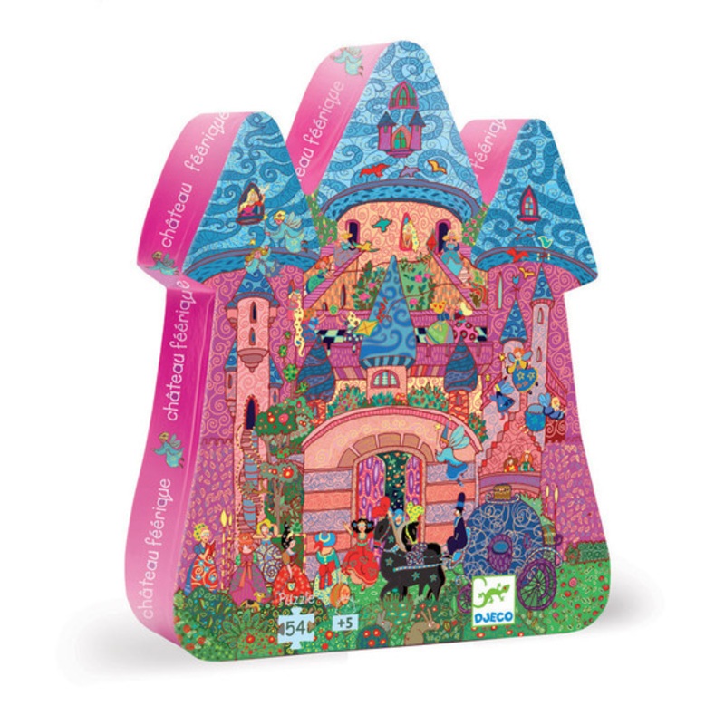"Djeco The Fairy Castle Silhouette Puzzle - 54 pc"