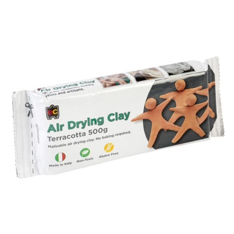 "Educational Colours Air Drying Clay Terracotta 500gm Modelling Clay"