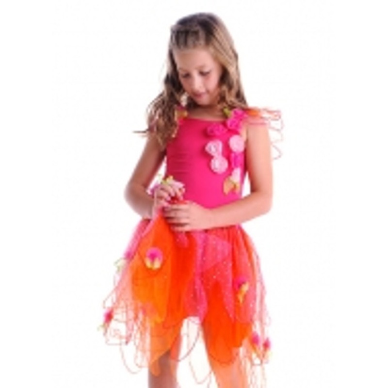 "Fairy Girls - Crystal Fairy Dress Hot Pink"