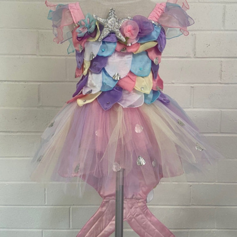 "Fairy Girls - Toddler Mermaid Dress Pastel"