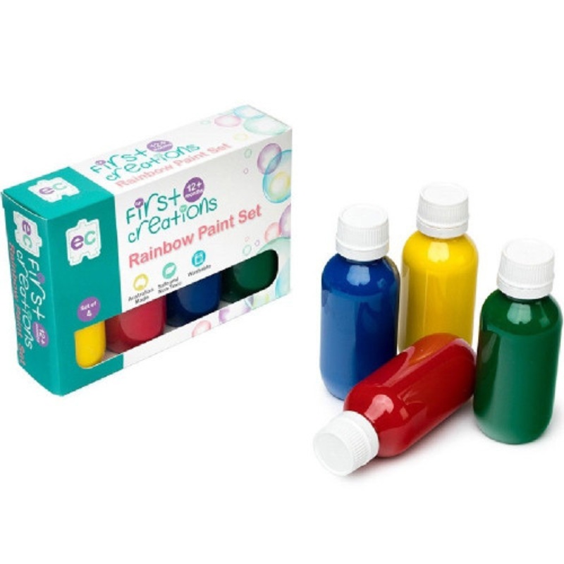 "First Creations - Rainbow Paint 100ml Set of 4"