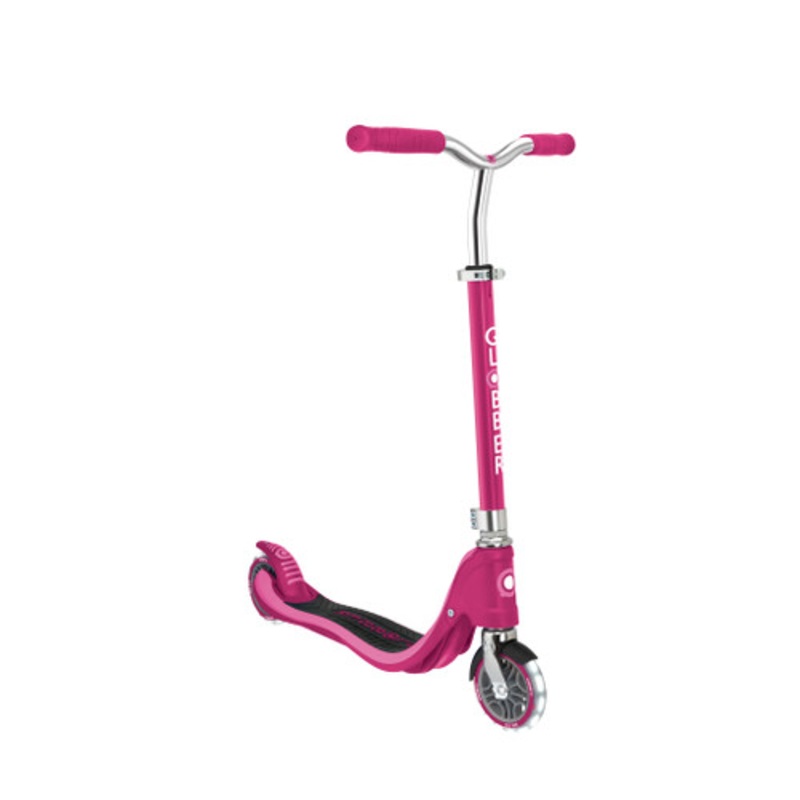 "Globber  FLOW 125 Scooter with Light Up Wheels- Ruby"