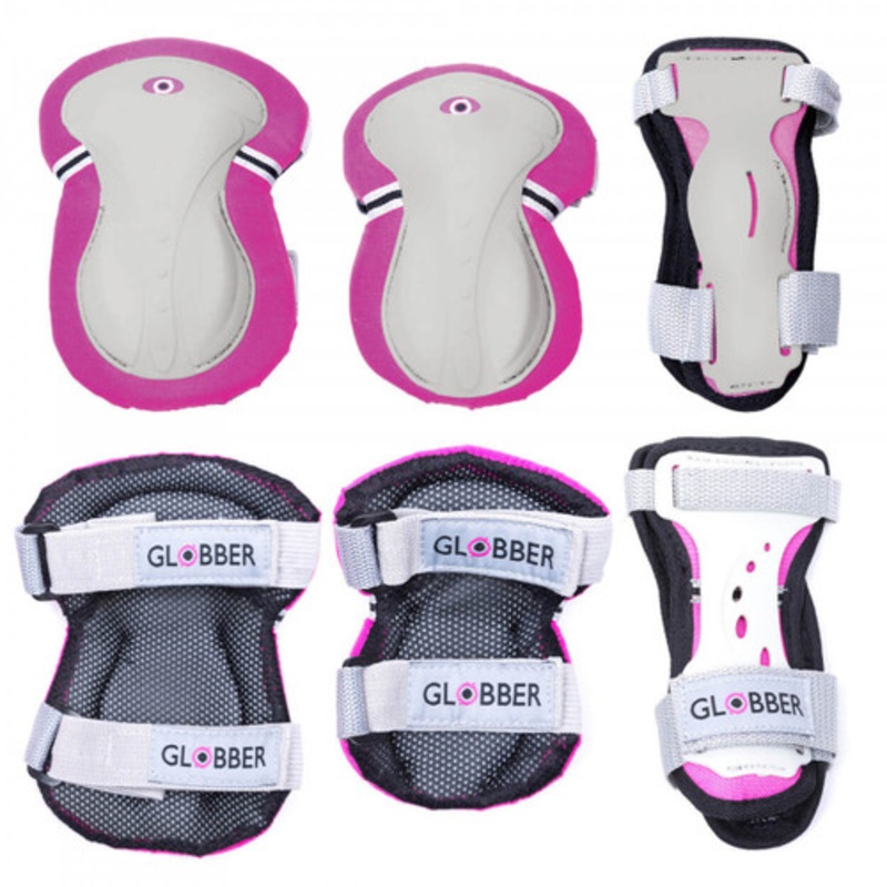 "Globber - Junior Protective Pad Set (XXS) - Deep Pink"