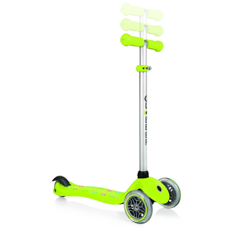 "Globber Primo Starlight with Light Up Deck - Lime Green"