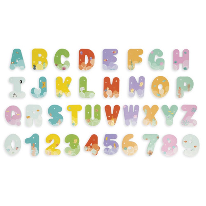 "Janod - Bath Time Letters and Numbers"