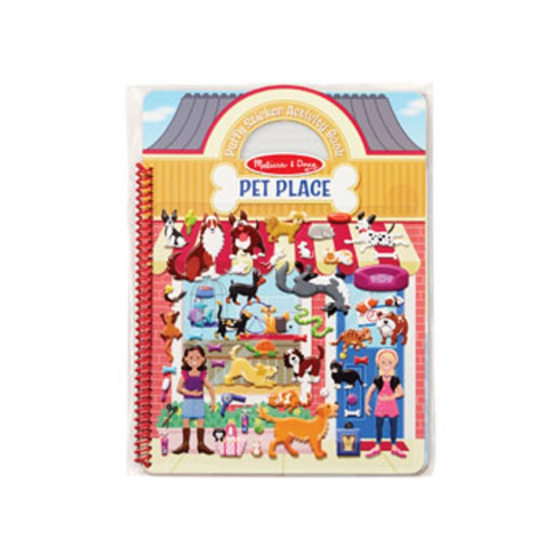 "Melissa & Doug - Reusable Puffy Sticker Activity Book - Pet Place"