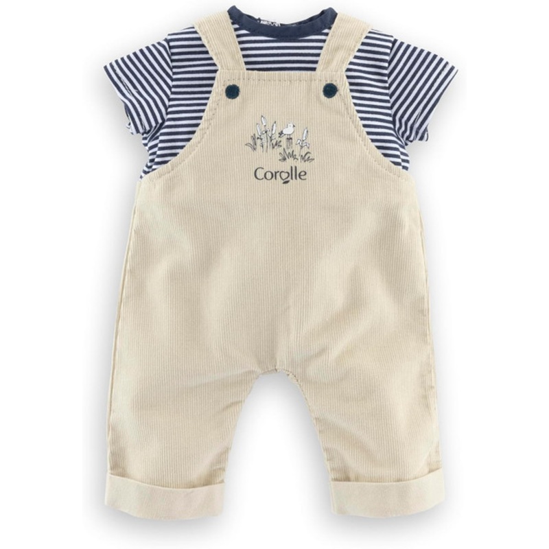 "Mon Grand Poupon - Loire Riverside Overalls with Striped T-Shirt - 36cm"