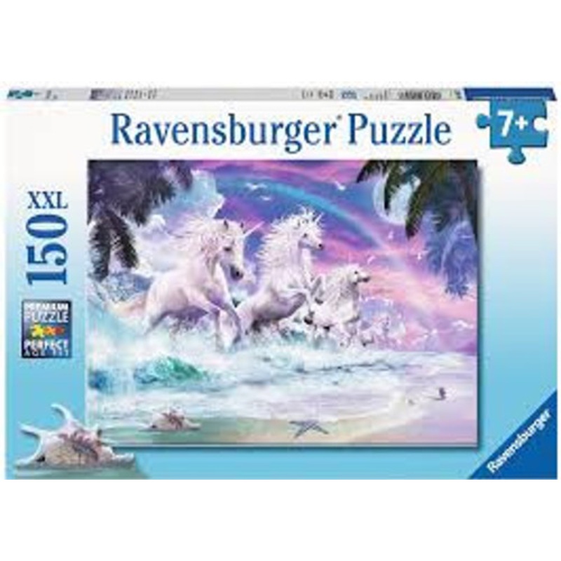"Ravensburger 150pc XXL - Unicorns on the Beach Puzzle *Slightly Faded Box*"