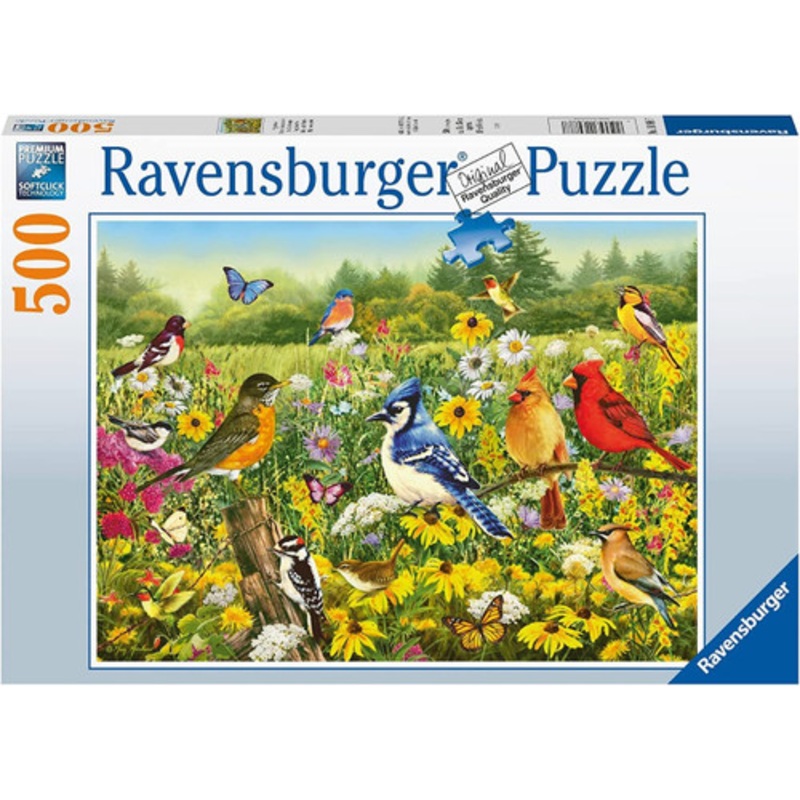 "Ravensburger 500pc - Birds in the Meadow Puzzle v2"