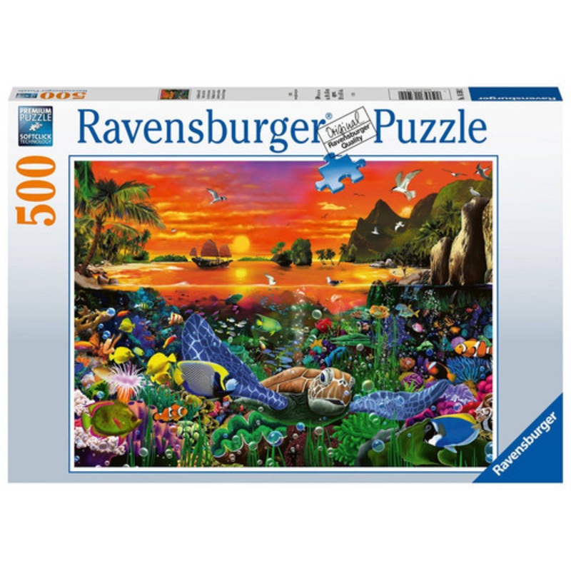 "Ravensburger 500pc - Turtle in the Reef Puzzle"