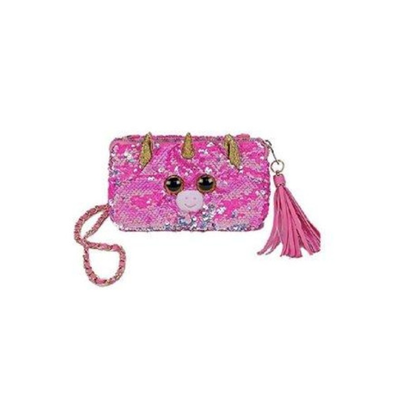 "Beanie Boos Sequins Square Purse - Fantasia the Unicorn"