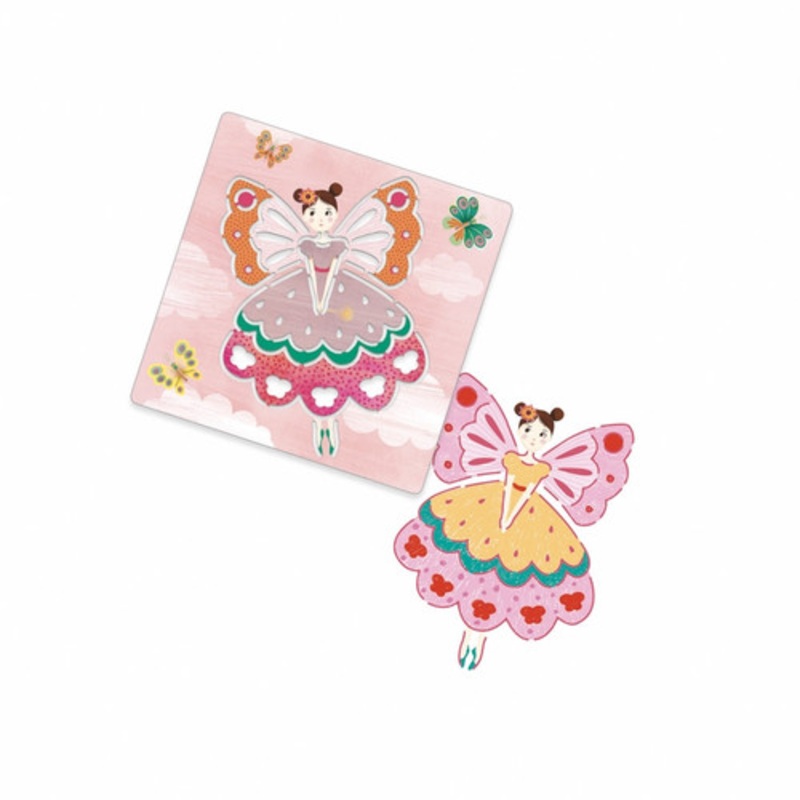 "Djeco - Fairies Stencils 8821**Slight damage to packaging**"