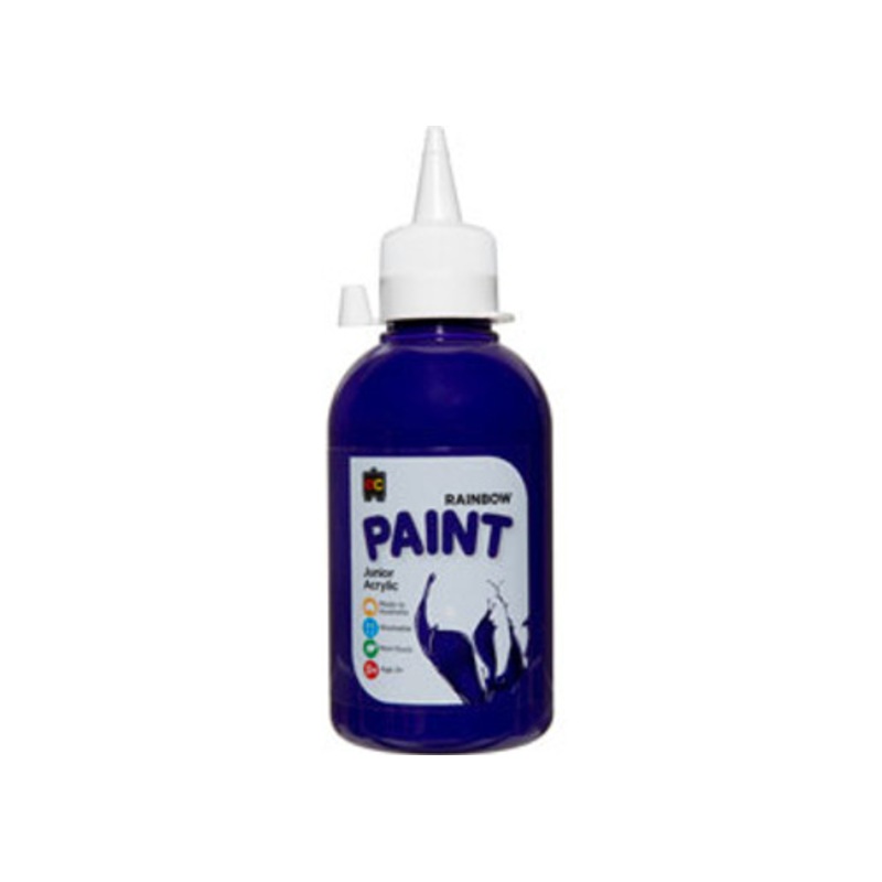 "Educational Colours - Rainbow Paint 250ml Purple (Junior Student Acrylic)"