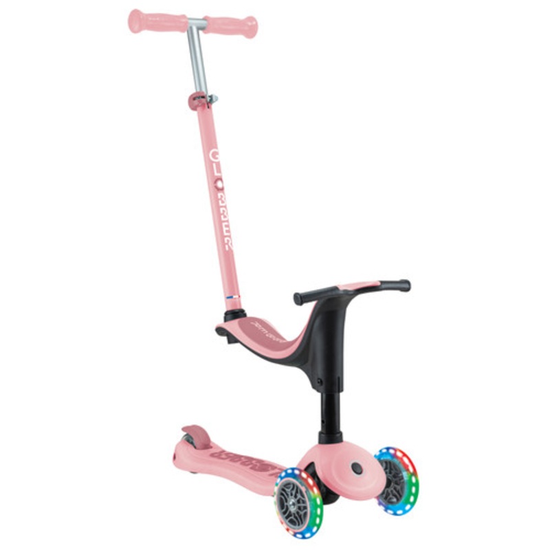 "Globber GO UP SPORTY Lights V2 - Pastel Pink"