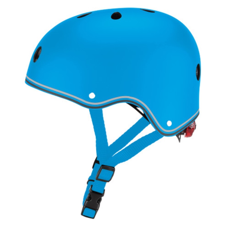 "Globber Helmet with Flashing LED Light - SKY BLUE - XXS/XS (46-51cm)"