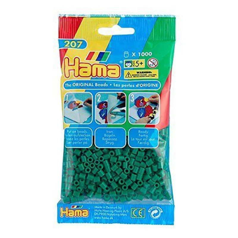 "Hama Beads - Green - 1000 Beads"