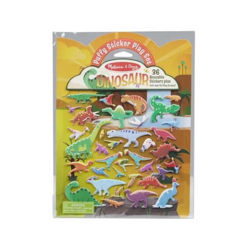 "Melissa and Doug - Reusable Puffy Sticker Playset - Dinosaurs"