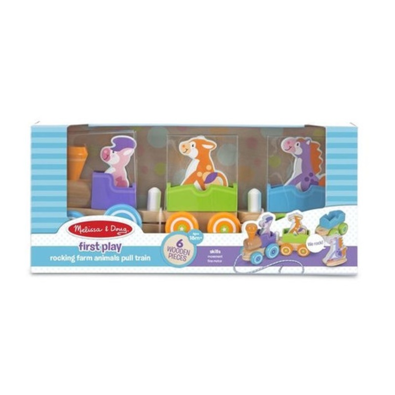 "Melissa & Doug- First Play - Rocking Farm Animals Train"