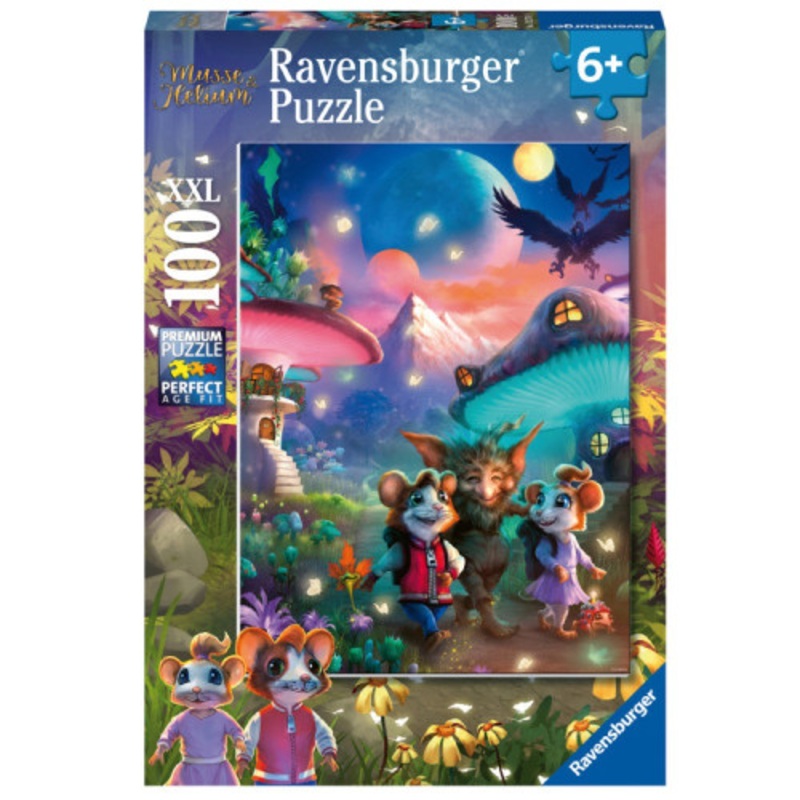 "Ravensburger 100pc - Enchanting Mushroom Town Puzzle"