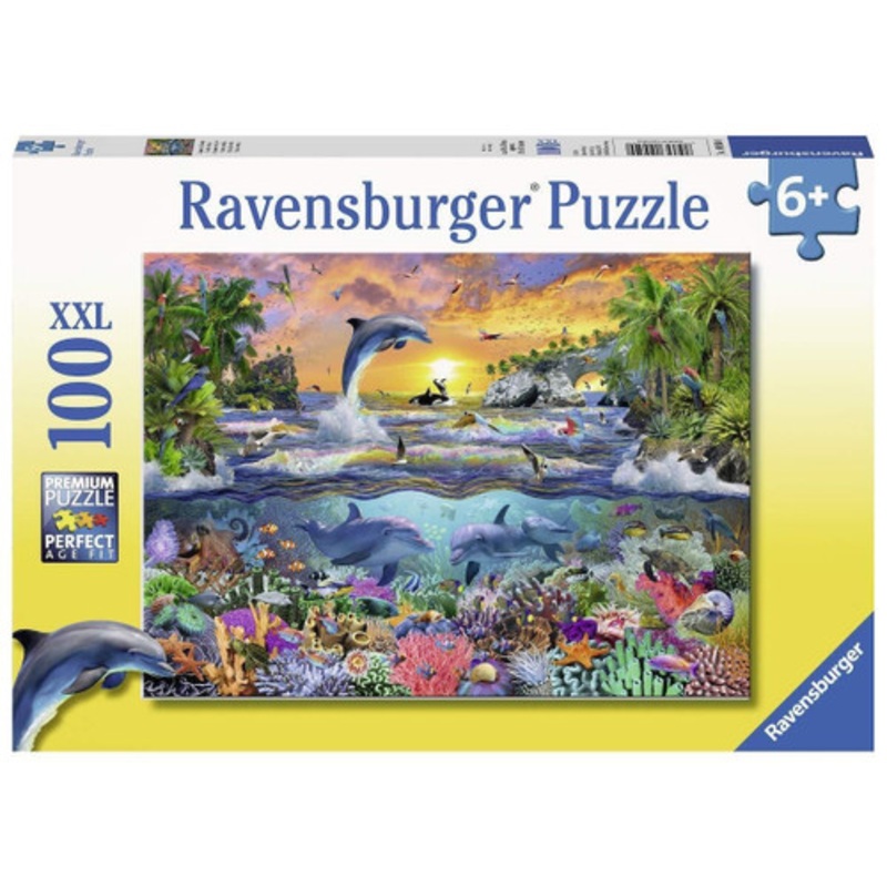 "Ravensburger 100pc - Tropical Paradise Puzzle **Slight damaged box**"