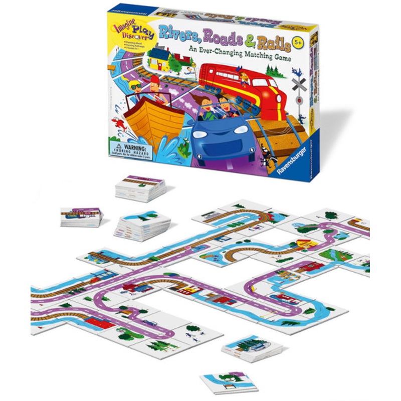"Ravensburger - Rivers Roads & Rails Game"