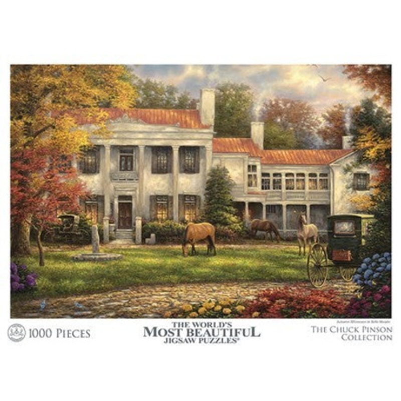 "The World's Most Beautiful Puzzles - Chuck Pinson Collection 1000pc - Autumn Afternoon in belle Meade Puzzle"