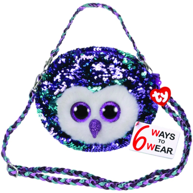 "TY Beanie Boos Sequin Purse - Moonlight the Owl"