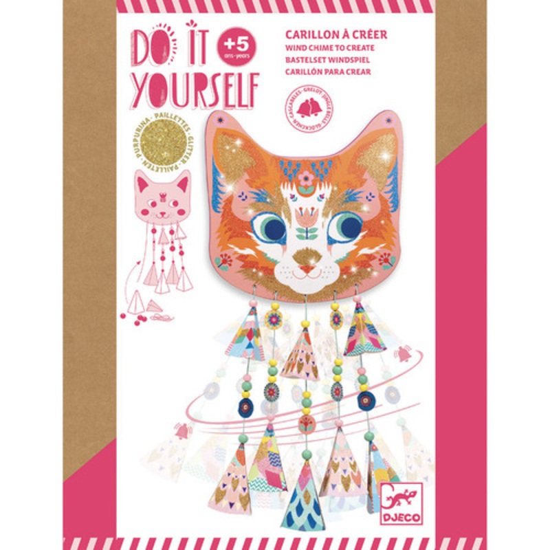 "Djeco Do It Yourself - Kitty Wind Chimes"