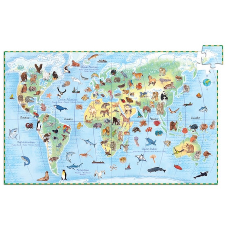 "Djeco - World Animals 100pc Observation Puzzle"