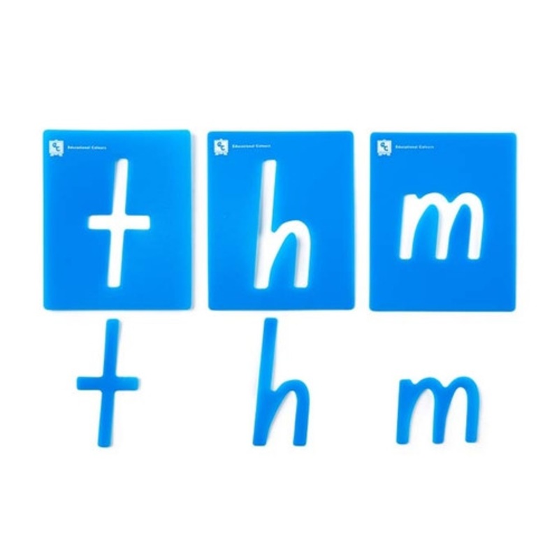 "Educational Colours - Stencils Alphabet Lower Case NSW & ACT (set of 26)"