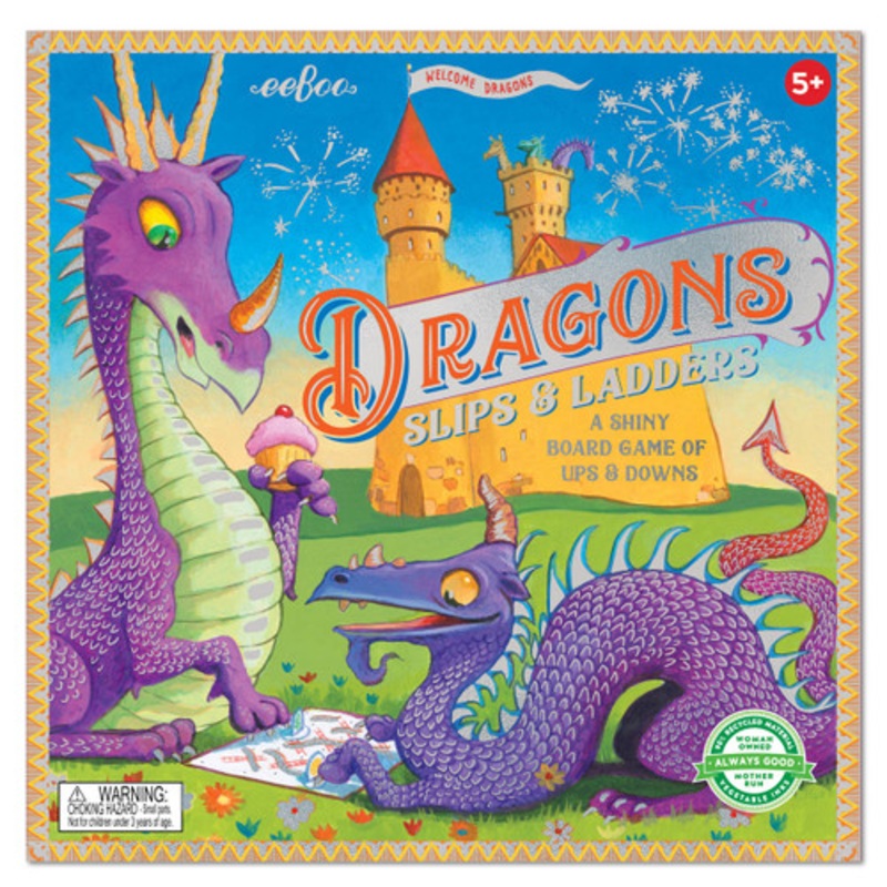"eeBoo - Dragons Slips and Ladders Board Game"