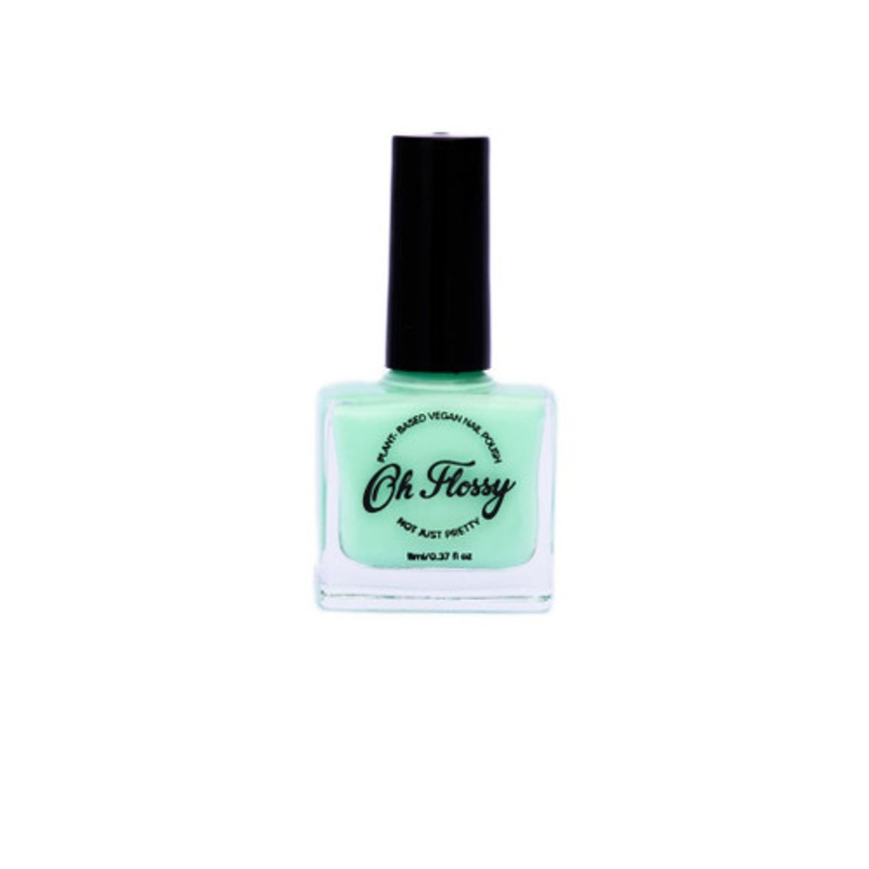 "Oh Flossy Nail Polish - Brilliant - Cream Fluoro Green"