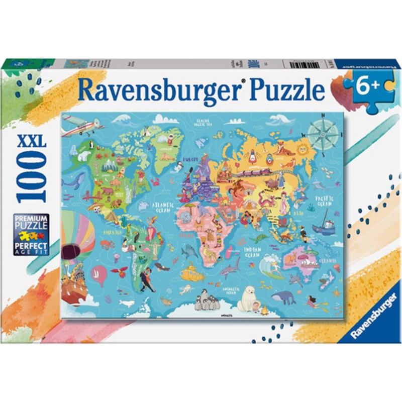 "Ravensburger 100pc - Map of the World Puzzle"