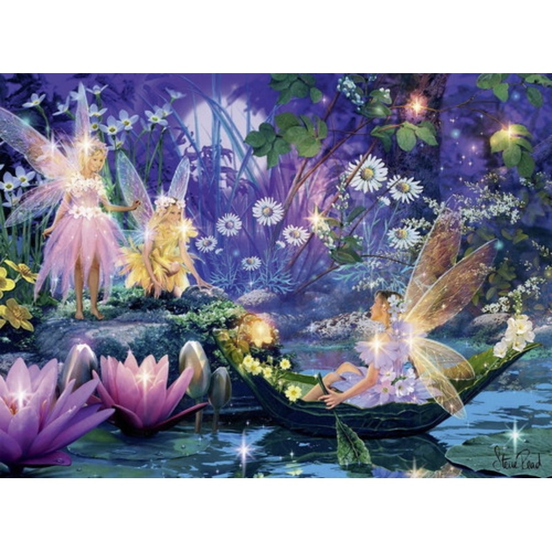 "Ravensburger 500pc - Fairy with Butterflies Brilliant Puzzle"