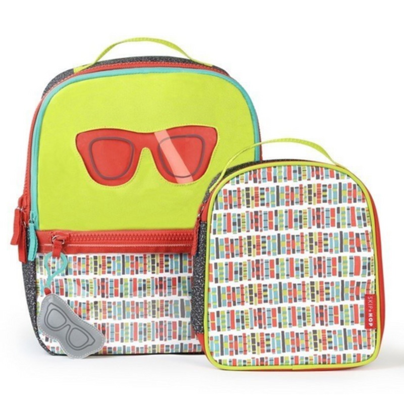 "Skip Hop Forget Me Not Backpack & Lunch Bag Set - Glasses"