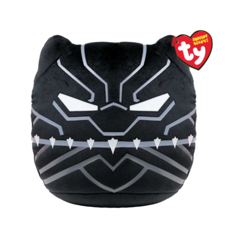 "TY Marvel Squishy Beanies - Black Panther Small 25cm"