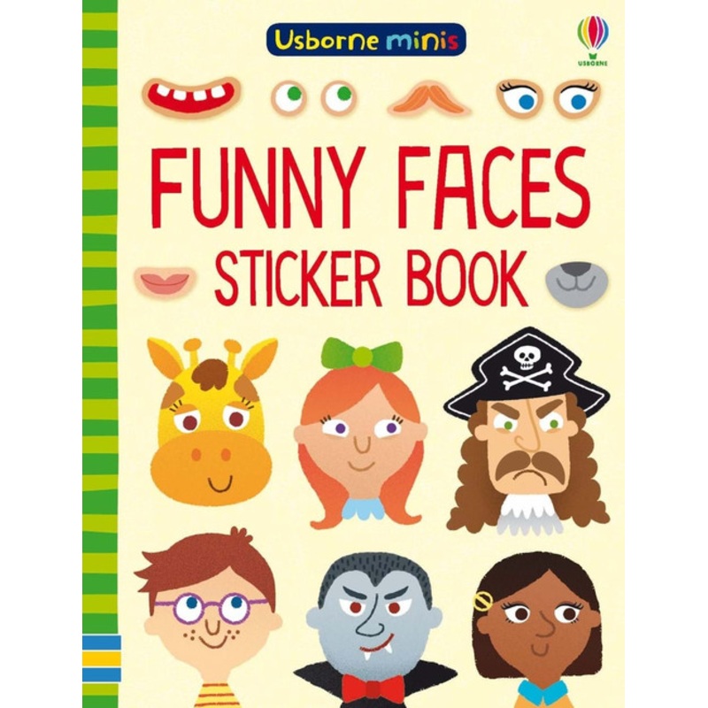 "Usborne- Mini Books Funny Faces Sticker Book"