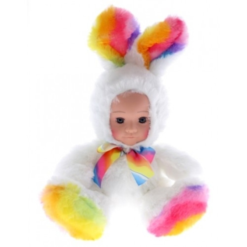 "Cotton Candy - Fur Baby Flopsie Bunny (25cm)"