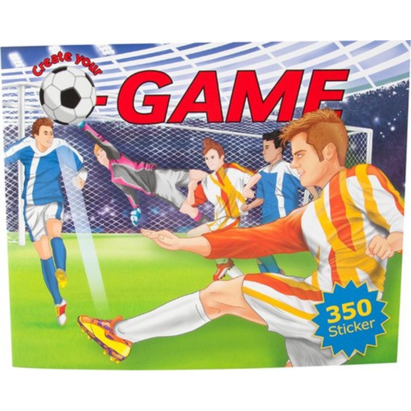 "Create Your Soccer Game Stickerbook"