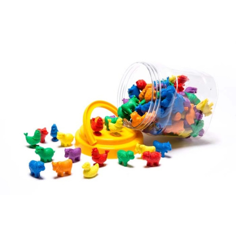 "Educational Colours -  Farm Animal Counters Jar Of 108"