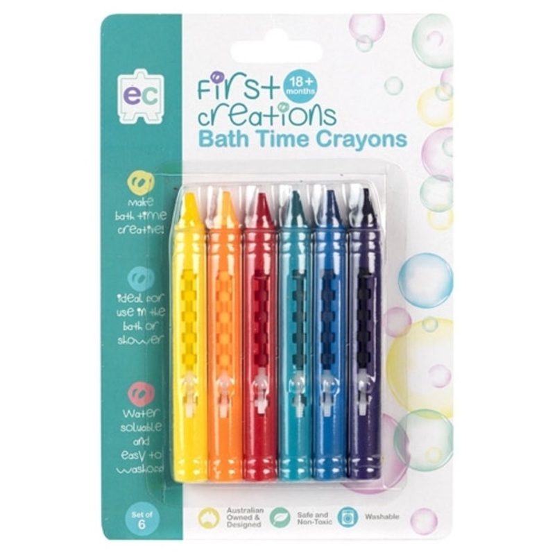 "Educational Colours First Creations - Bath Crayons Set of 6"