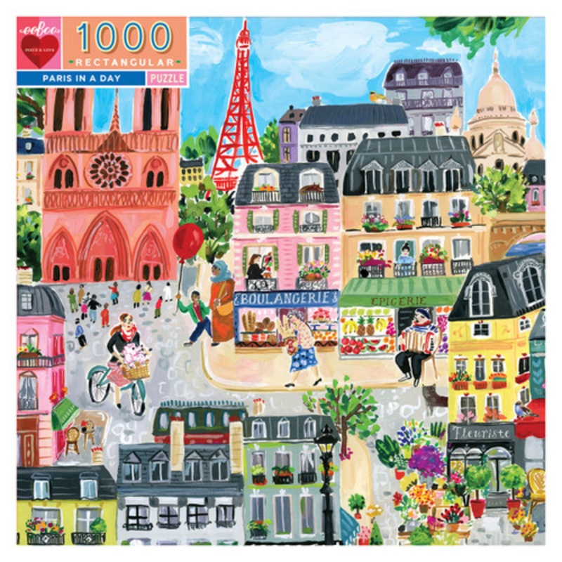 "eeBoo 1000pc - Paris In A Day Puzzle"
