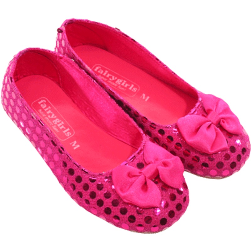 "Fairy Girls - Sparkle Shoes Hot Pink"